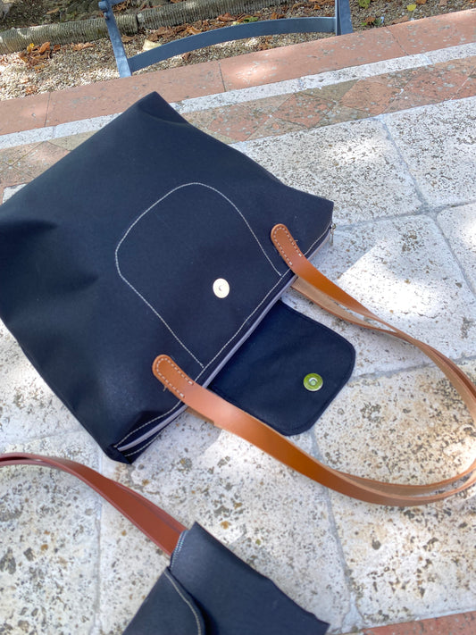 Tutorial borsa con i manici in pelle