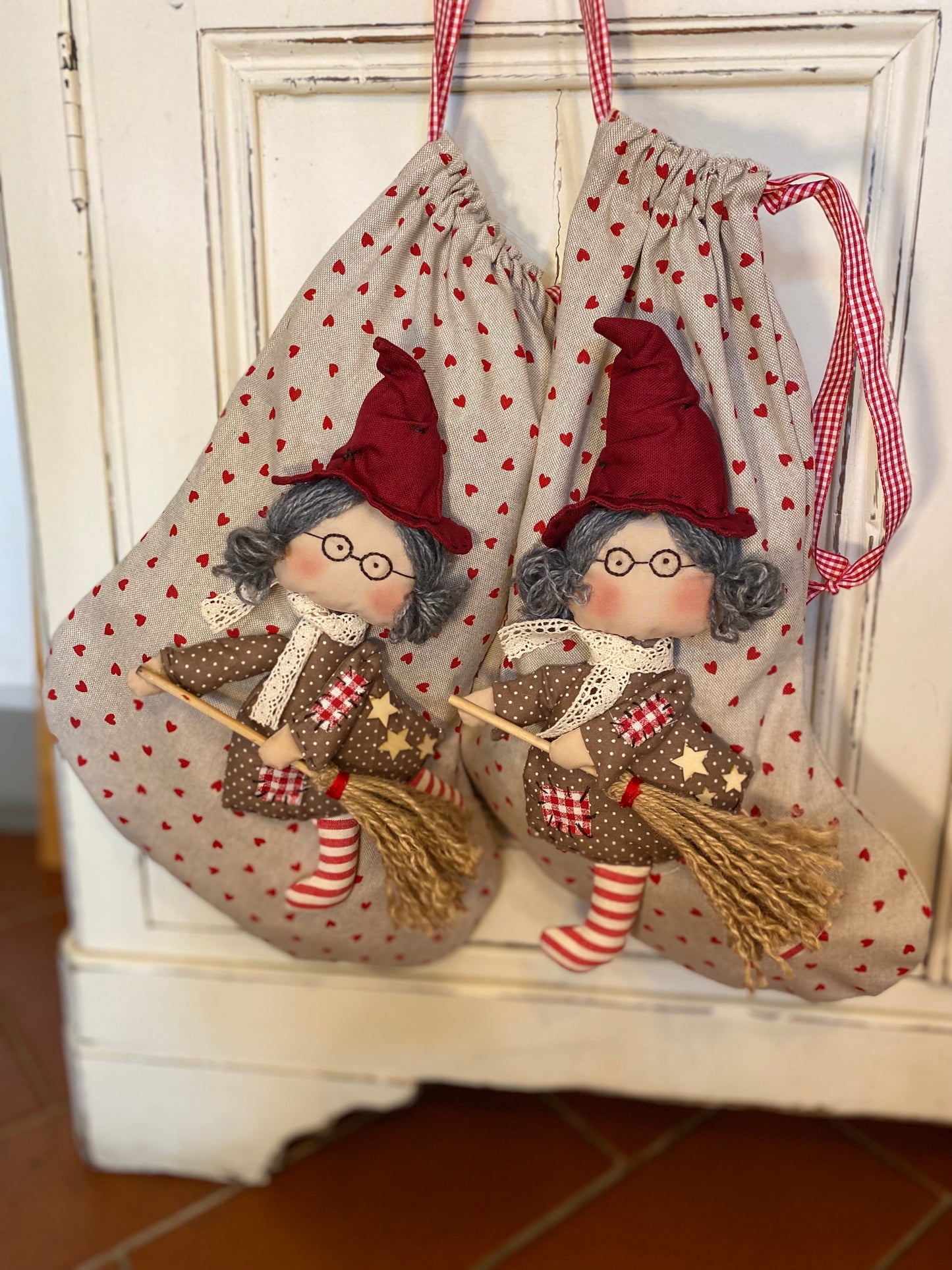 Tutorial sacca / calza con Befana