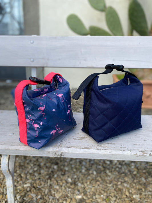 Tutorial borsa / beauty trapuntata con fibbia a scatto