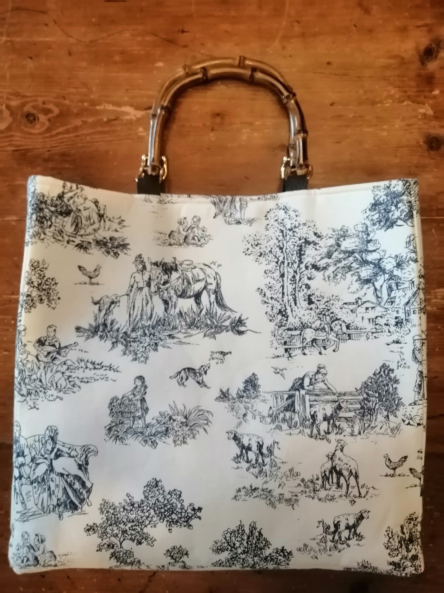 Tutorial borsa con i manici di bamboo