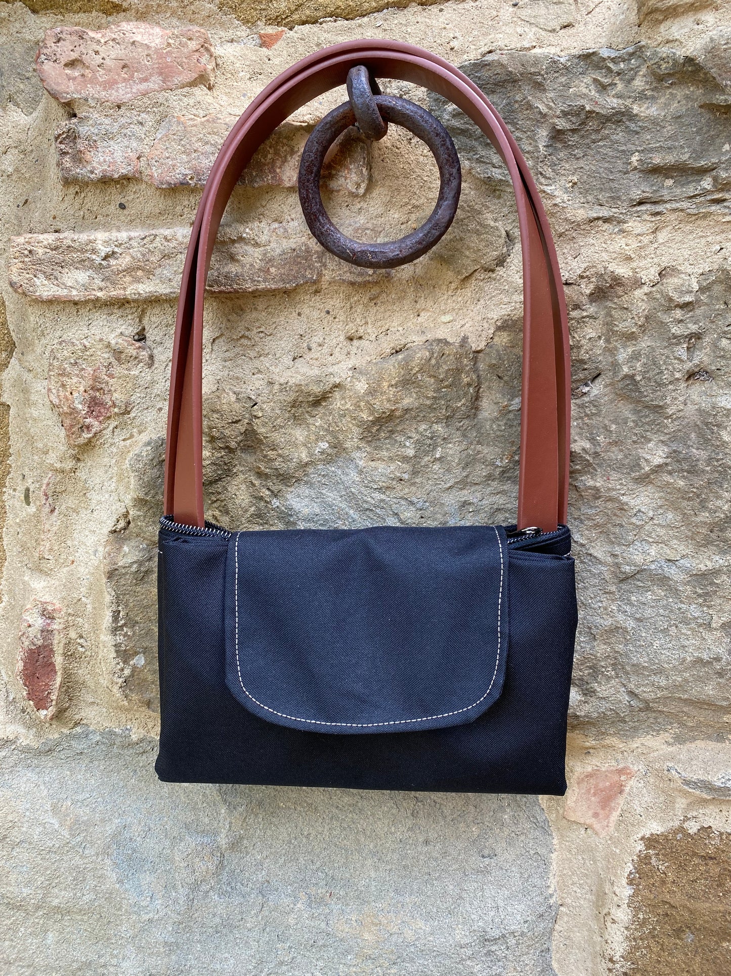 Tutorial borsa con i manici in pelle