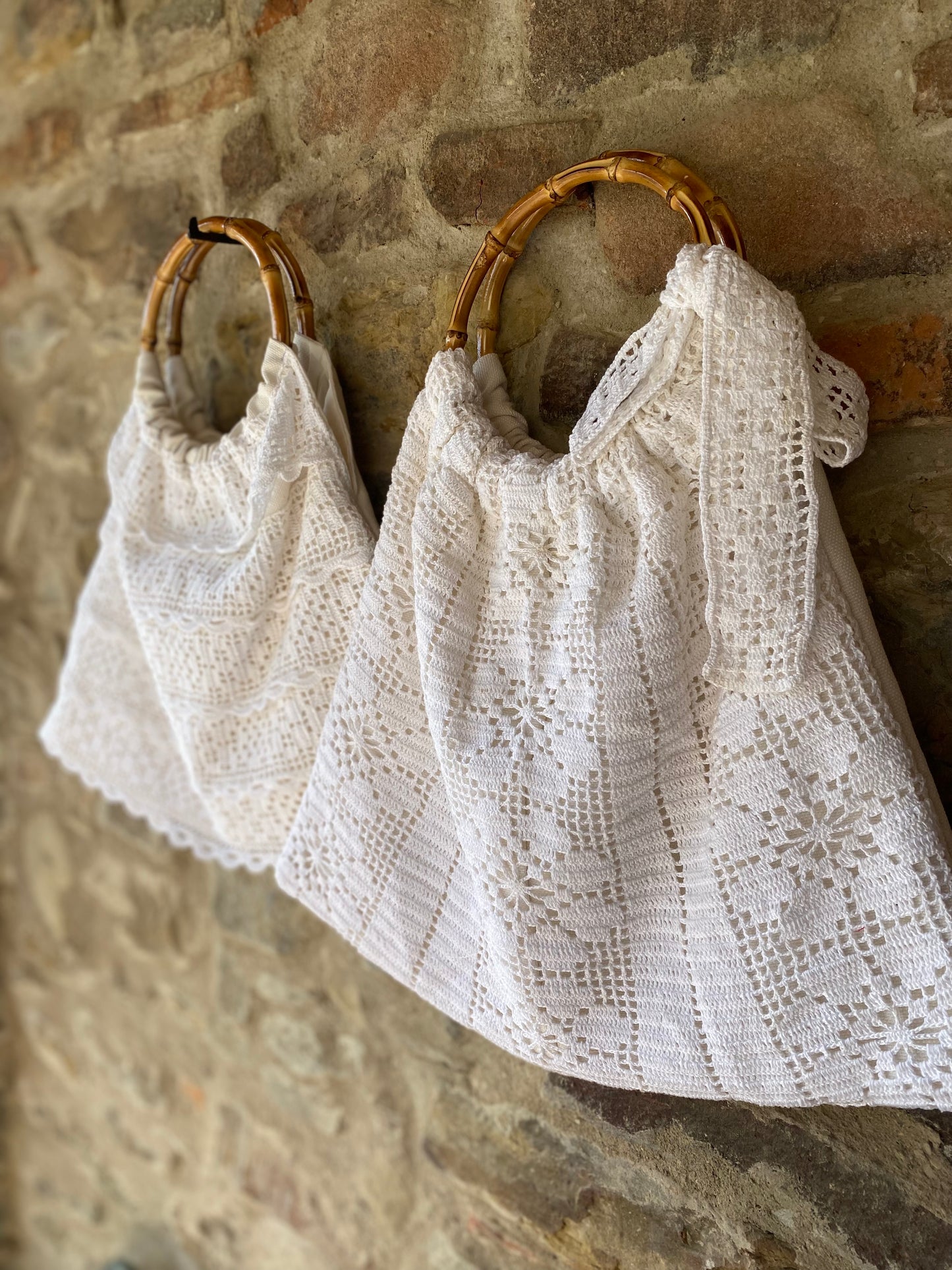 Tutorial borsa con i pizzi della nonna