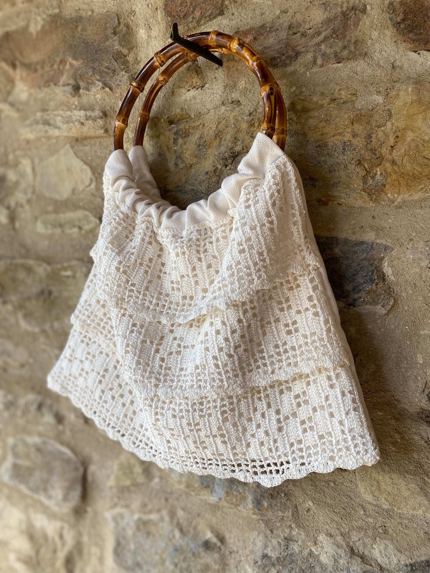 Tutorial borsa con i pizzi della nonna