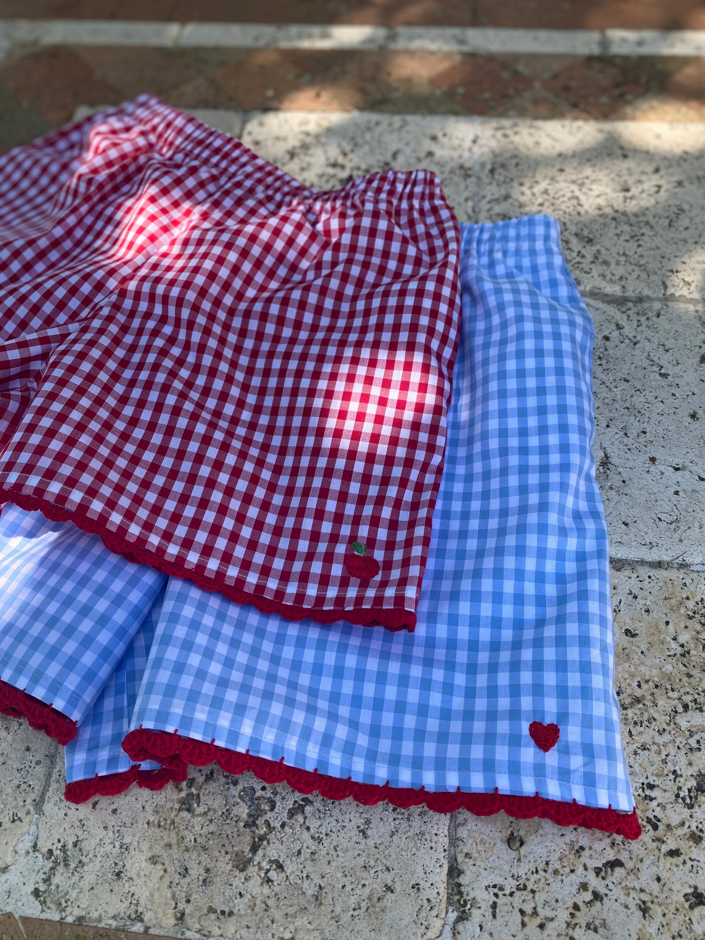 Tutorial pantaloncino con bordo ad uncinetto