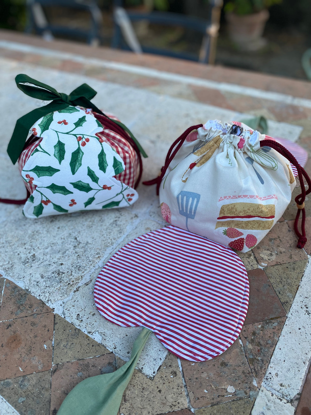 Tutorial sacchetto portabiscotti alberello / mela